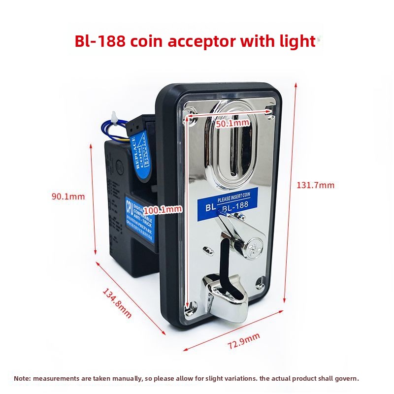Coin Acceptor Selector - Aceptador de Monedas BL188 con Luz