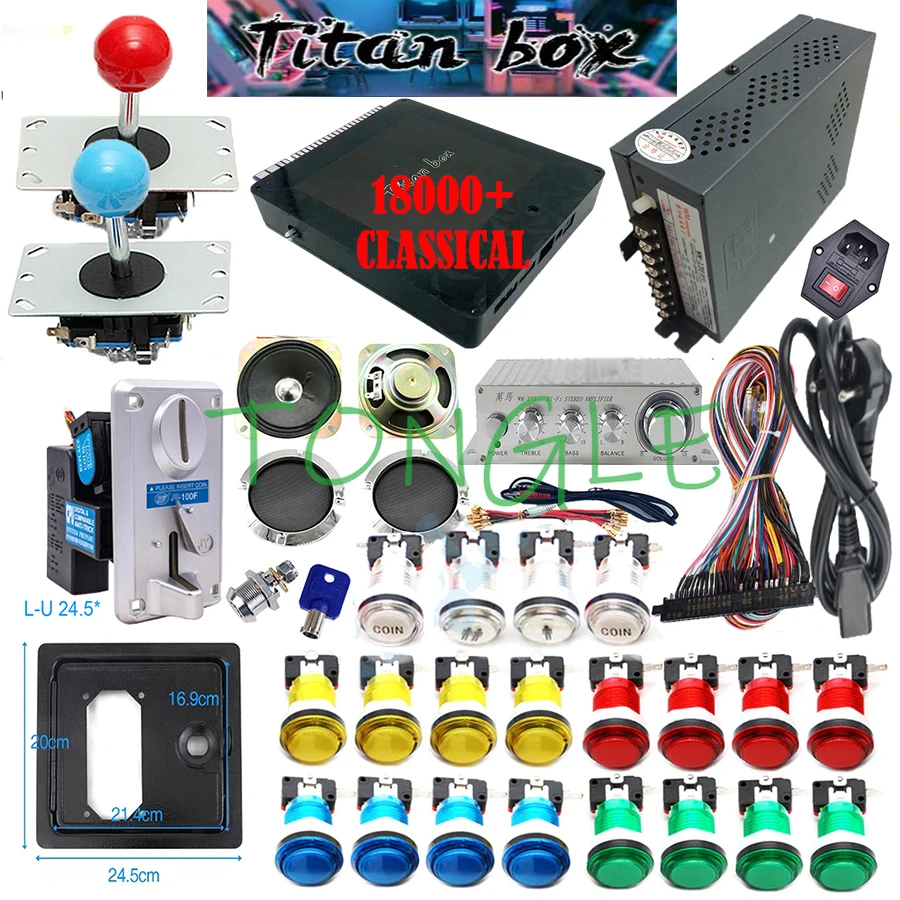 Arcade Game Cabinet - Caja Titan para 2 jugadores, Kit