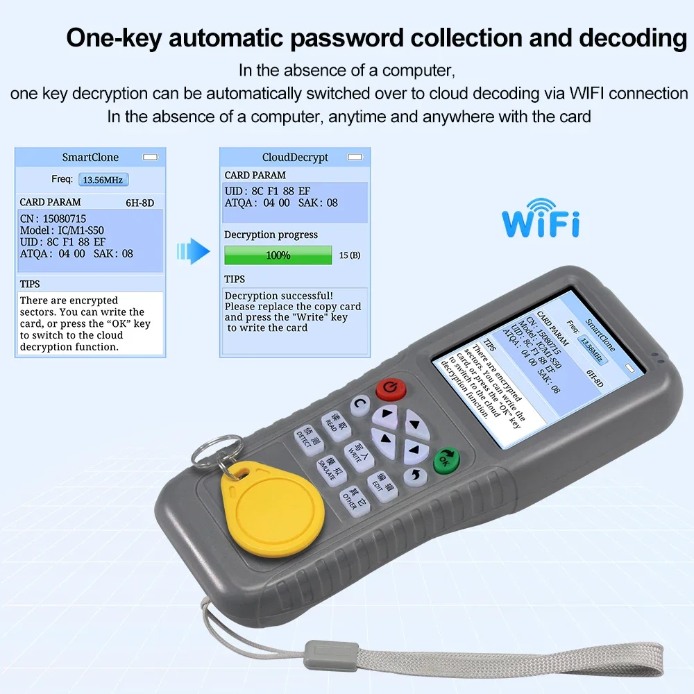 Copiador WiFi RFID, Duplicador - Nfc Card Reader Vending reseña y precio