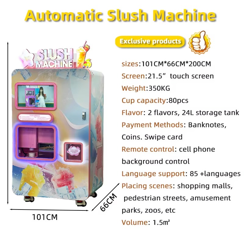 Máquina expendedora de graniza - Slushie Machine Vending reseña y precio