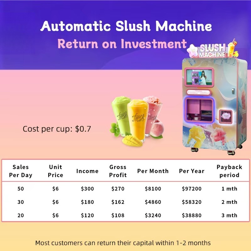 Máquina expendedora de graniza - Slushie Machine Vending reseña y precio