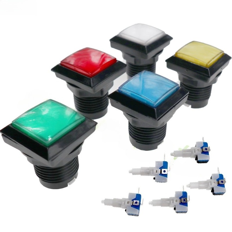 Botones cuadrados universales  - Arcade Game Cabinet reseña y precio
