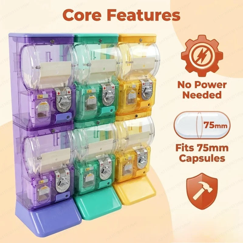 Máquina Gashapon Transparente  - Arcade Vending Machines reseña y precio
