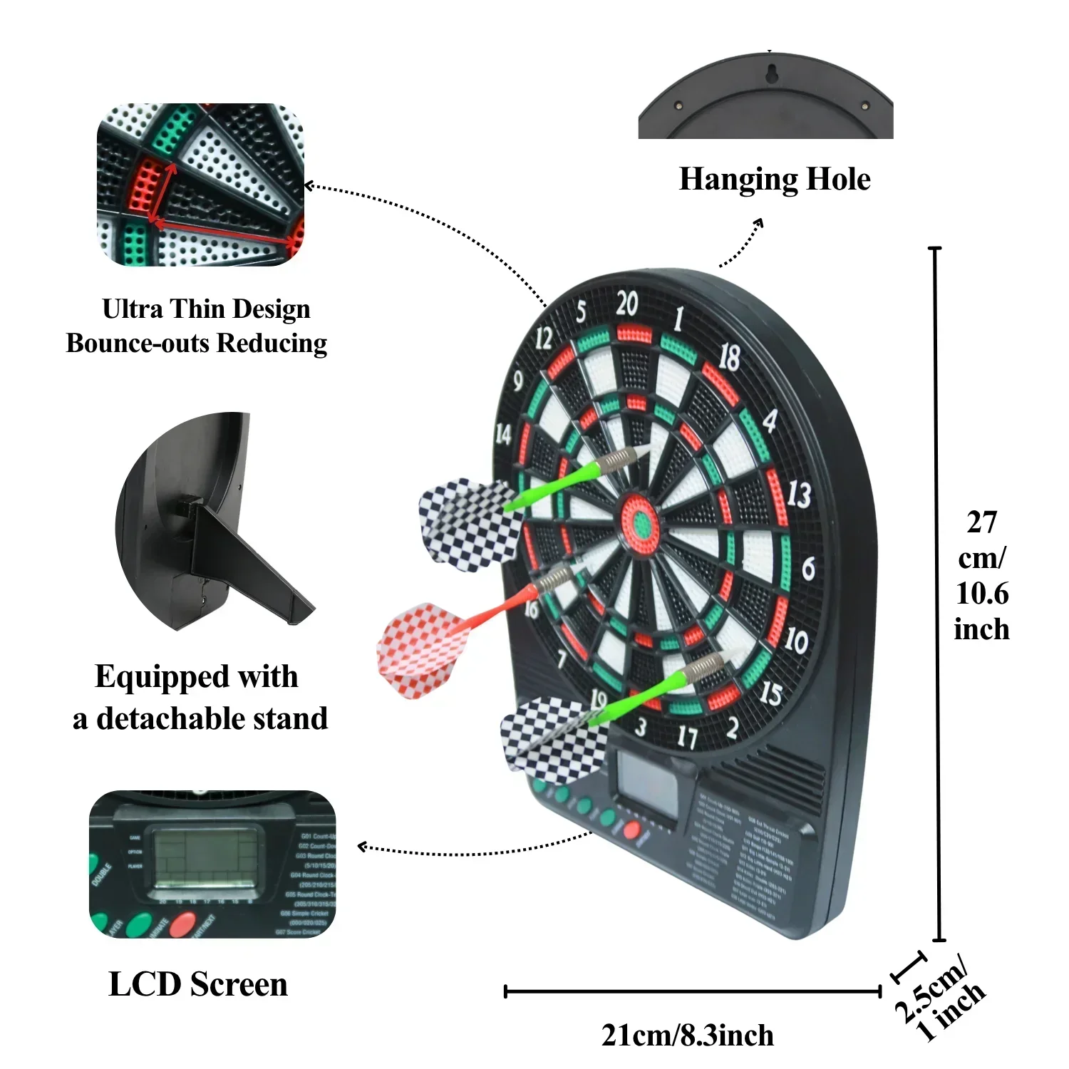 Tablero de Dardos Electrónico  - Electronic Dartboard Cabinet reseña y precio