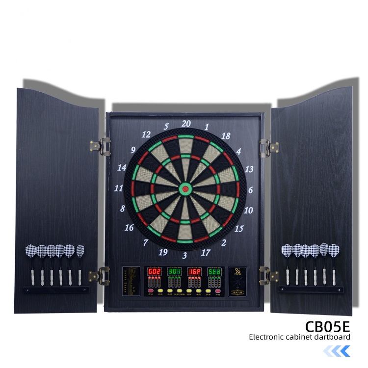 Gabinete de lujo para dardos e - Electronic Dartboard Cabinet reseña y precio