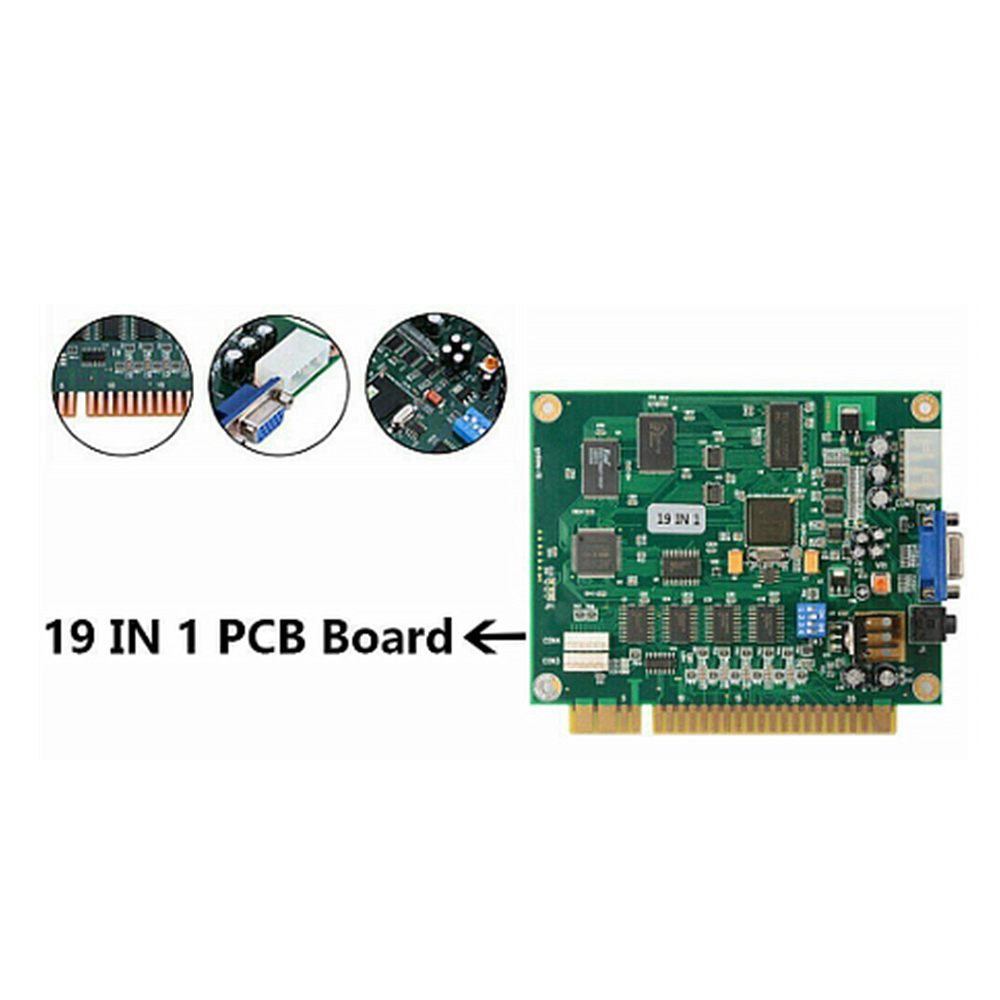 B68A 19 en 1 tablero PCB multi - Usb Game Board Jamma reseña y precio